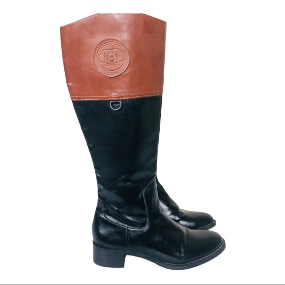 Etienne Aigner Shoes | Etienne Aigner Chastity Black and Brown Boots Size 8 | Color: Black/Brown | Size: 8 | Terilynhester's Closet